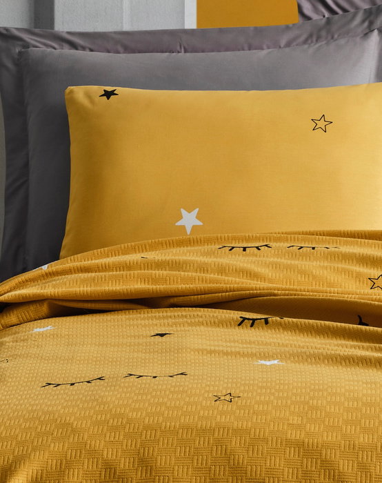 L'essentiel linge de maison Conjunto de piqué doble Dide - Yellow L'essentiel linge de maison Conjunto de piqué doble Dide - Yellow